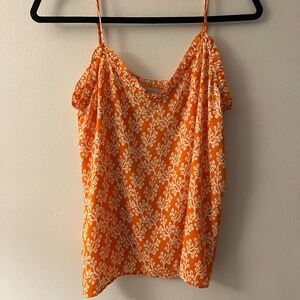 Loft orange small top